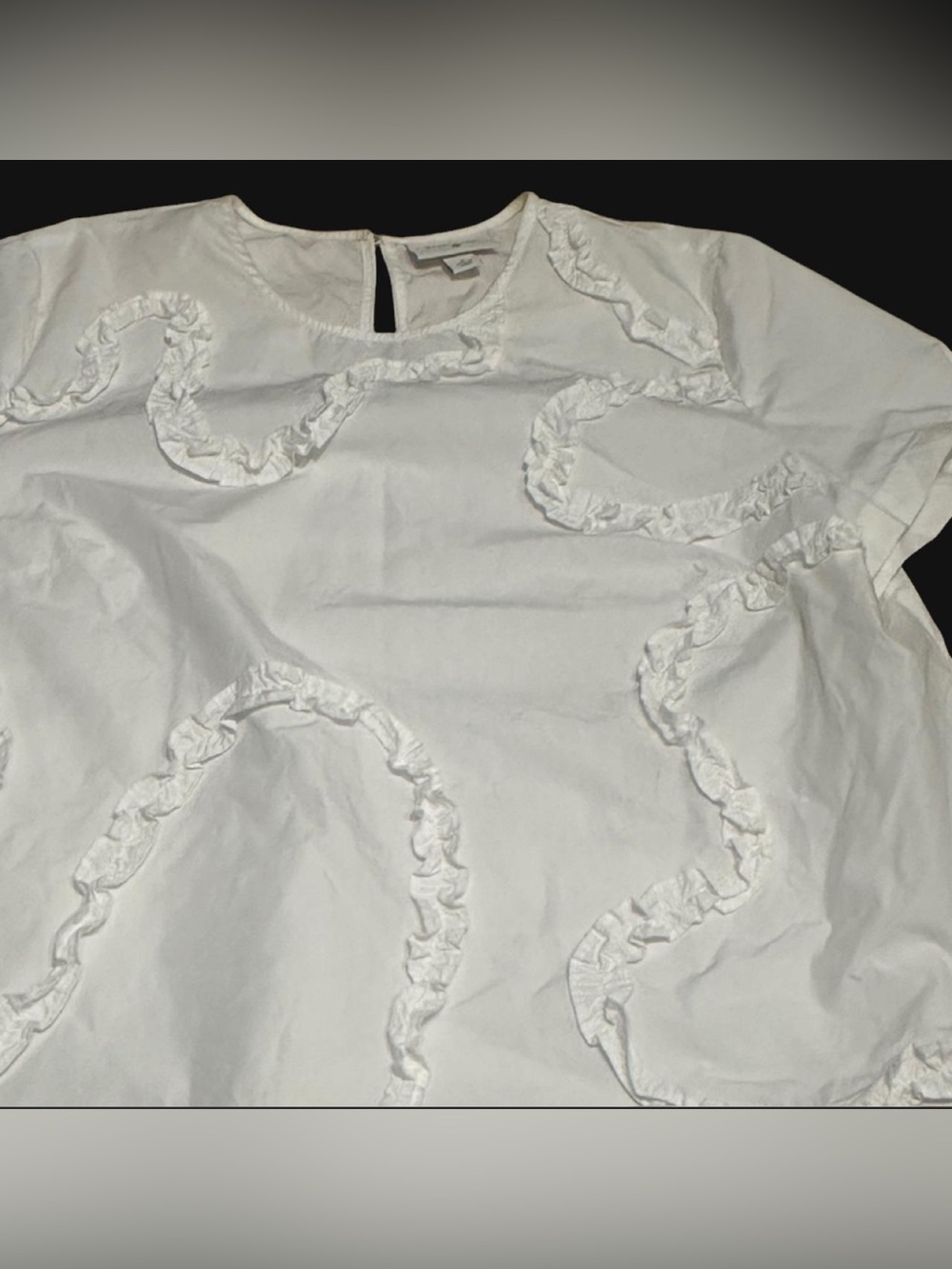 Kate Spade x Target Ribbon Ruffle Short Sleeve Top - Picture 5 of 8